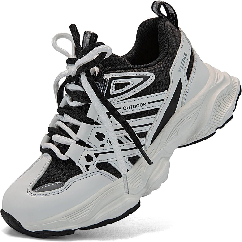 JMFCHI Kids Sneakers Boys Girls Tennis Running Shoes Outdoor Hiking Sneaker for Boys Athletic Breathable