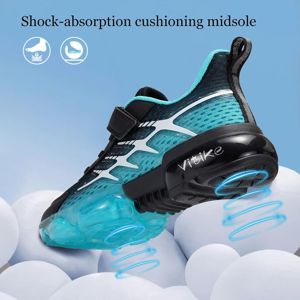 JMFCHI Kids Sneakers Boys Girls Tennis Running Shoes Outdoor Hiking Sneaker for Boys Athletic Breathable