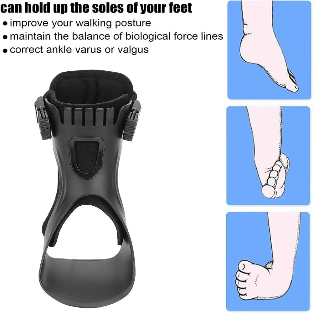 Lightweight AFO Foot Drop Brace Varus Foot Correction Adjustable Buckle Ankle Brace Support Improve Gait Comfortable