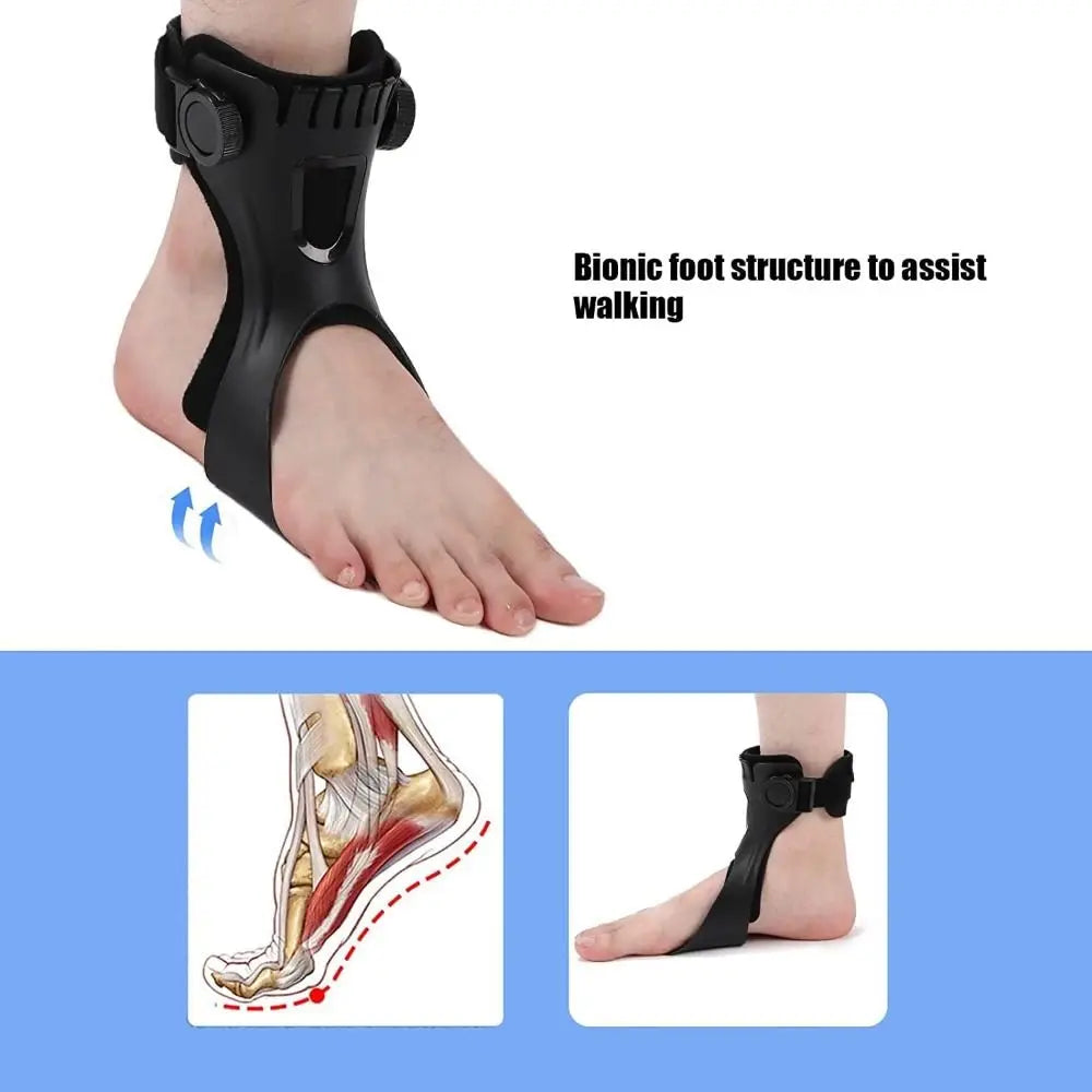 Lightweight AFO Foot Drop Brace Varus Foot Correction Adjustable Buckle Ankle Brace Support Improve Gait Comfortable