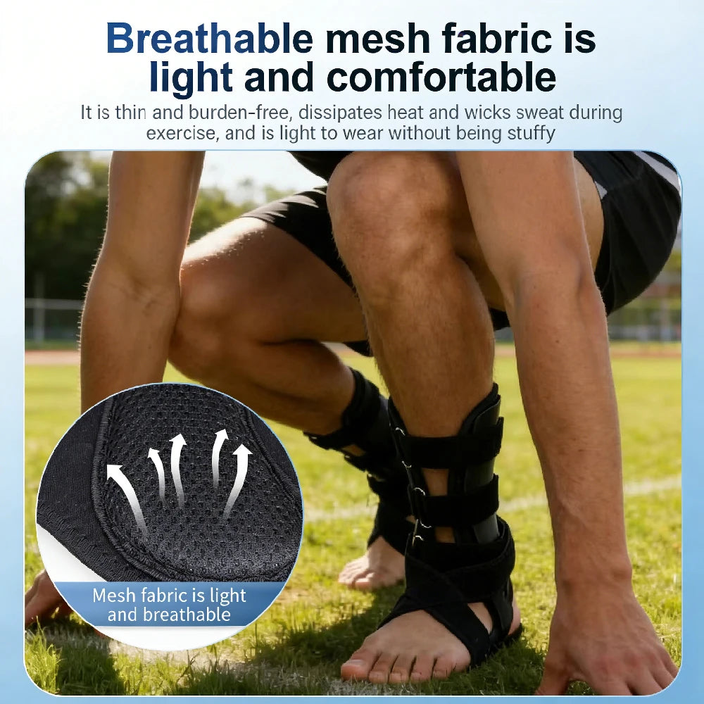 1PCS Drop Foot Brace - Adjustable AFO Ankle Brace for Walking & Stroke Recovery, Breathable Material for Ankle and Foot Support