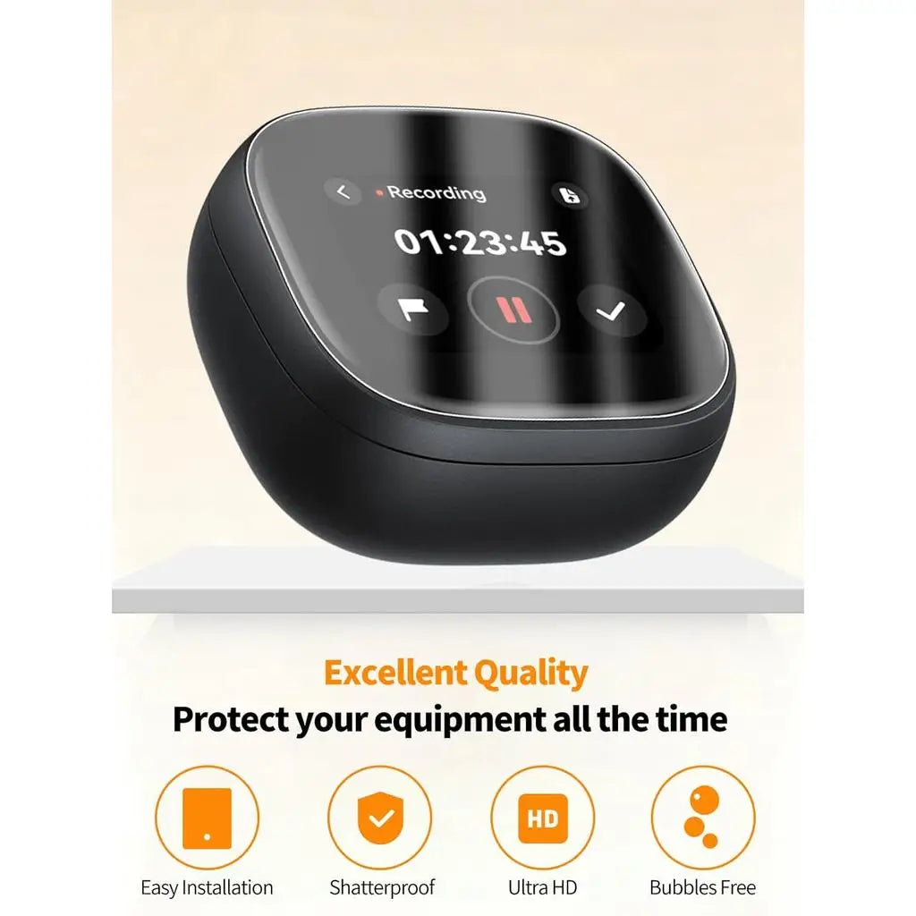 4 Pack for Anker Soundcore Liberty 5 Pro Max Earbuds Screen Protector Film Anti-Scratch High-Clarity Flexible Screen Protection