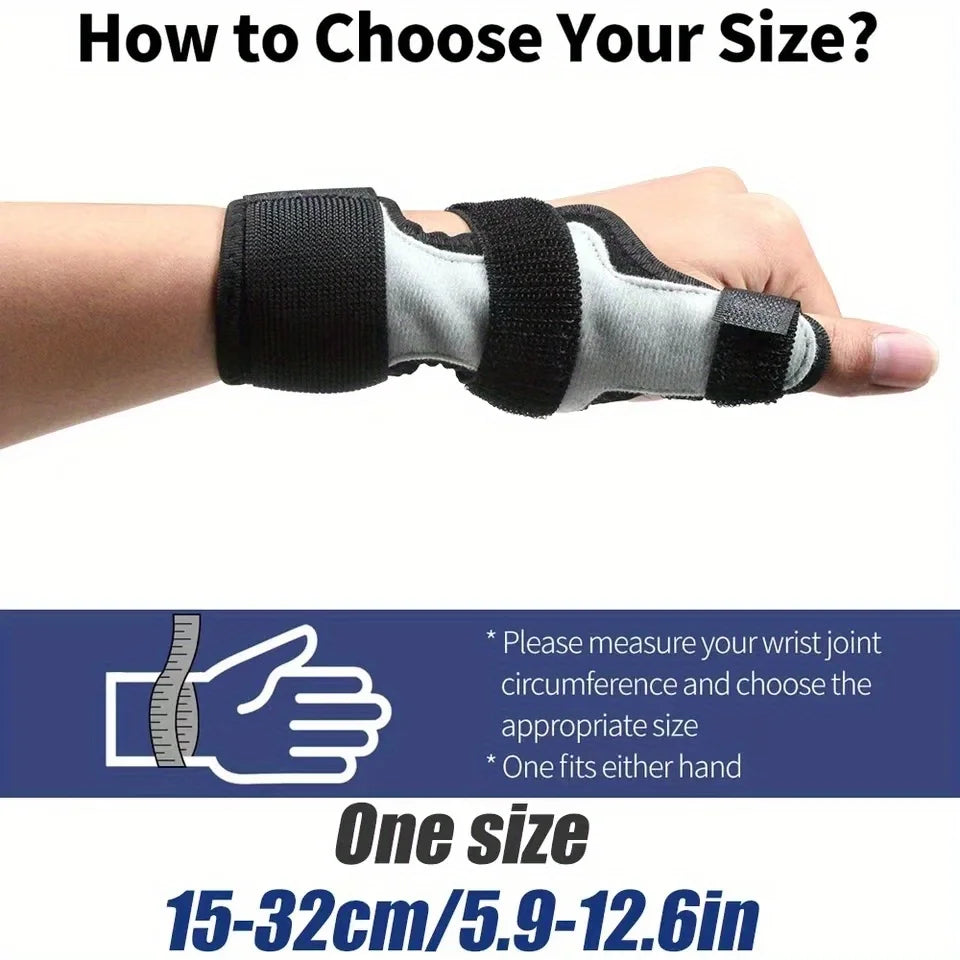 Breathable Wrist Brace with Aluminum Support, Thumb & Pinky Finger Stabilizer Straps, Wrist Guard for Sprain Relief