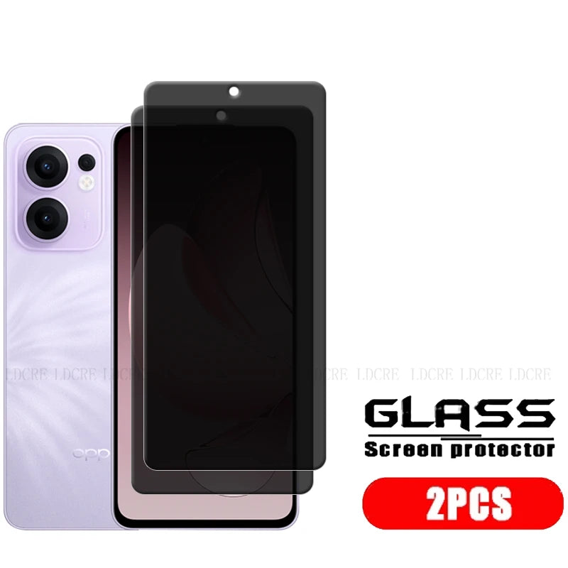 4Pcs For Reno 13F Glass OPPO Reno 13F Reno13F Screen Protector 9H HD Phone Protective Privacy Anti-Spy Tempered Glass Reno 13F