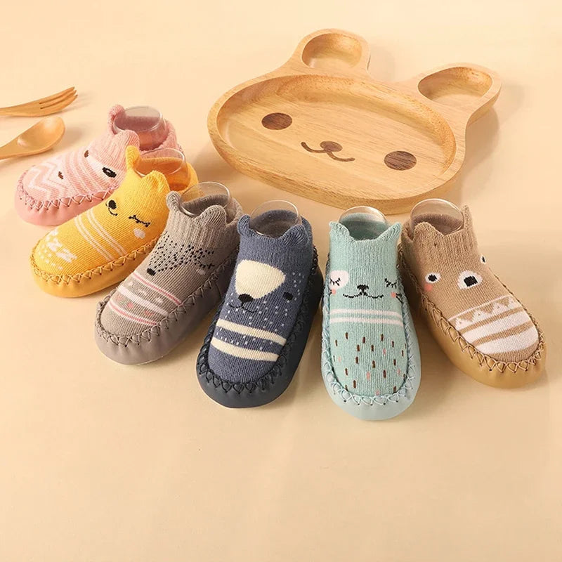 Baby Socks Shoes Infant Color Matching Cute Kids Boys Shoes Soft Soled Child Floor Sneaker Toddler Girls First Walkers