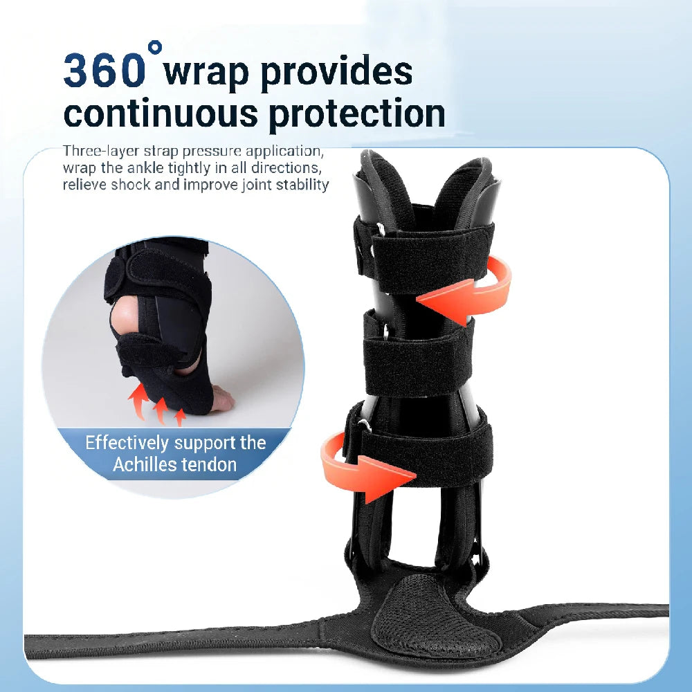 1PCS Drop Foot Brace - Adjustable AFO Ankle Brace for Walking & Stroke Recovery, Breathable Material for Ankle and Foot Support