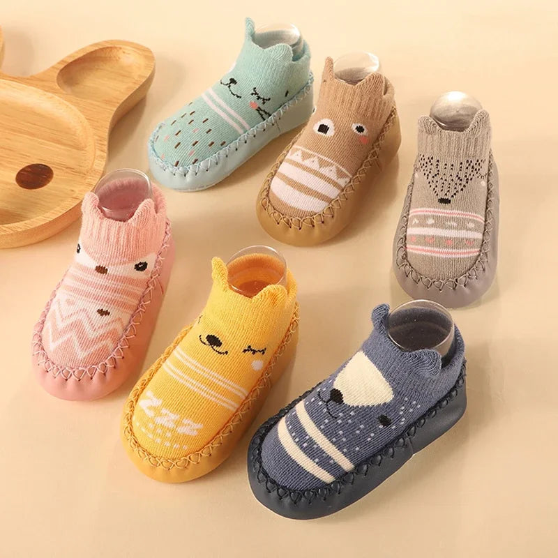 Baby Socks Shoes Infant Color Matching Cute Kids Boys Shoes Soft Soled Child Floor Sneaker Toddler Girls First Walkers
